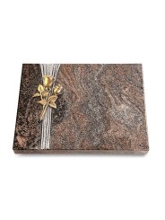 Grabtafel Paradiso Strikt Rose 11 (Bronze)