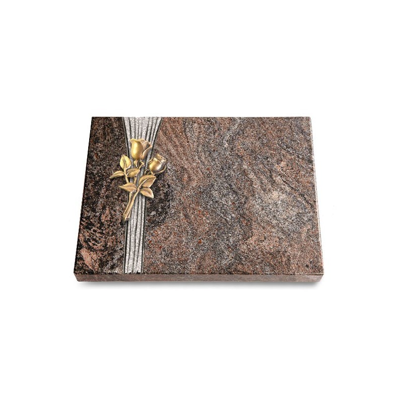 Grabtafel Paradiso Strikt Rose 11 (Bronze)