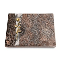 Grabtafel Paradiso Strikt Rose 12 (Bronze)