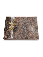 Grabtafel Paradiso Strikt Rose 13 (Bronze)