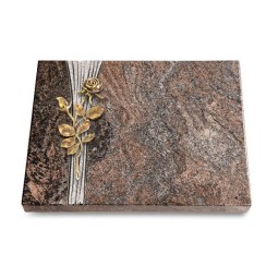 Grabtafel Paradiso Strikt Rose 13 (Bronze)