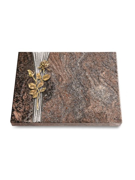 Grabtafel Paradiso Strikt Rose 13 (Bronze)