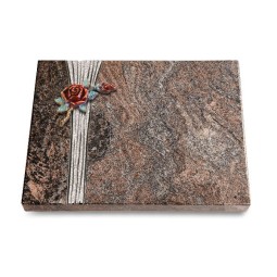 Grabtafel Paradiso Strikt Rose 1 (Color)