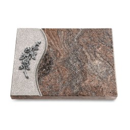 Grabtafel Paradiso Wave Rose 5 (Alu)