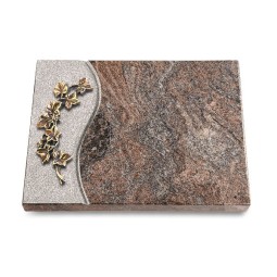Grabtafel Paradiso Wave Efeu (Bronze)