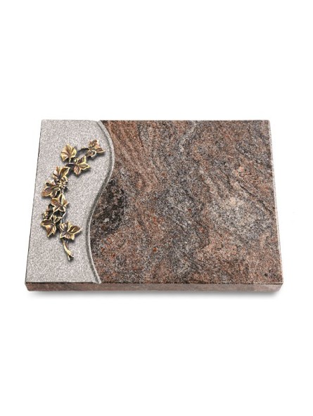 Grabtafel Paradiso Wave Efeu (Bronze)