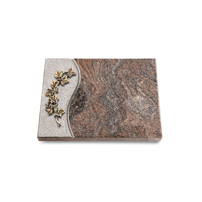 Grabtafel Paradiso Wave Efeu (Bronze)