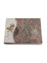 Grabtafel Paradiso Wave Rose 2 (Bronze)