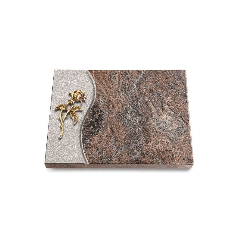 Grabtafel Paradiso Wave Rose 2 (Bronze)