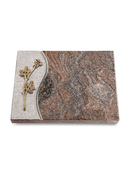 Grabtafel Paradiso Wave Rose 9 (Bronze)