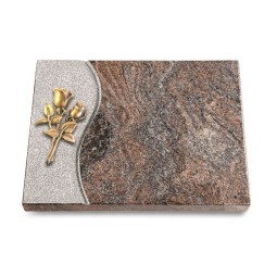 Grabtafel Paradiso Wave Rose 11 (Bronze)