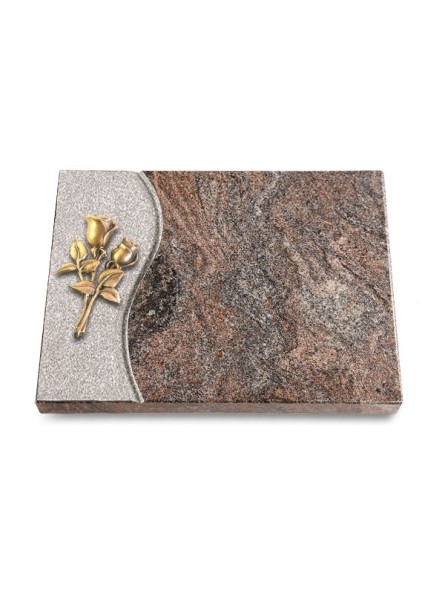 Grabtafel Paradiso Wave Rose 11 (Bronze)