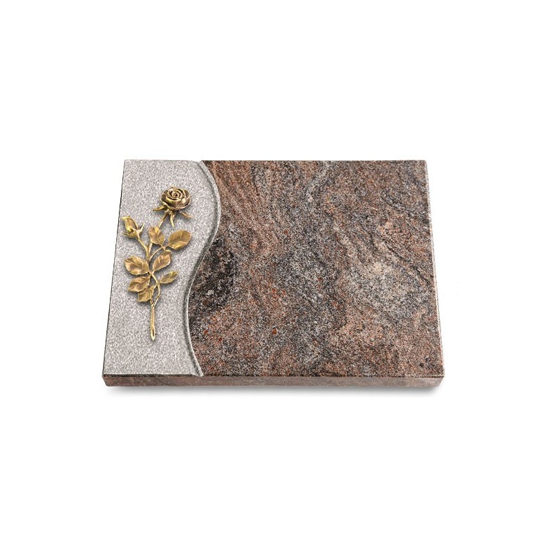 Grabtafel Paradiso Wave Rose 13 (Bronze)