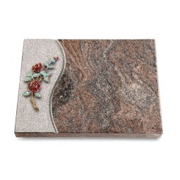 Grabtafel Paradiso Wave Rose 3 (Color)