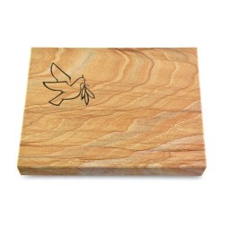 Grabtafel Rainbow Pure Taube 1