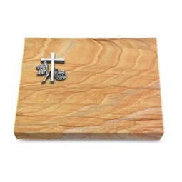 Grabtafel Rainbow Pure Kreuz 1 (Alu)