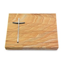 Grabtafel Rainbow Pure Kreuz 2 (Alu)