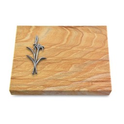 Grabtafel Rainbow Pure Lilienzweig (Alu)