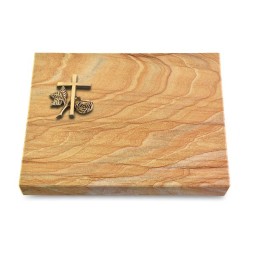 Grabtafel Rainbow Pure Kreuz 1 (Bronze)