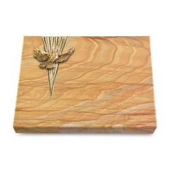 Grabtafel Rainbow Delta Taube (Bronze)