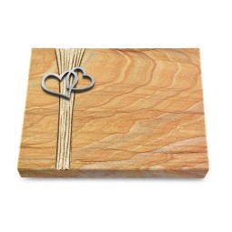 Grabtafel Rainbow Strikt Herzen (Alu)