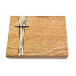 Grabtafel Rainbow Strikt Kreuz 2 (Alu)