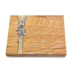 Grabtafel Rainbow Strikt Rose 8 (Alu)
