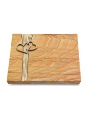 Grabtafel Rainbow Strikt Herzen (Bronze)