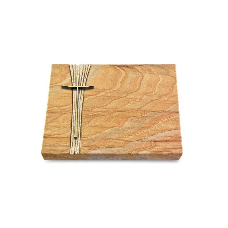 Grabtafel Rainbow Strikt Kreuz 2 (Bronze)