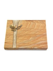 Grabtafel Rainbow Strikt Taube (Bronze)