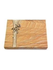 Grabtafel Rainbow Strikt Rose 2 (Bronze)