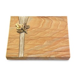 Grabtafel Rainbow Strikt Rose 3 (Bronze)