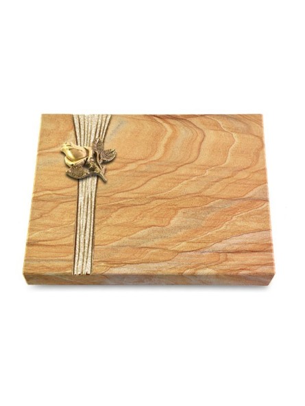 Grabtafel Rainbow Strikt Rose 3 (Bronze)