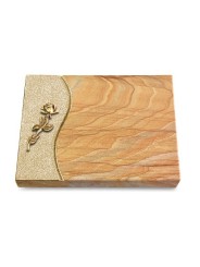 Grabtafel Rainbow Wave Rose 7 (Bronze)