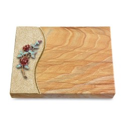 Grabtafel Rainbow Wave Rose 3 (Color)