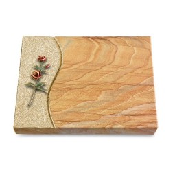 Grabtafel Rainbow Wave Rose 6 (Color)