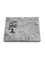 Grabtafel Viskont White Pure Baum 1