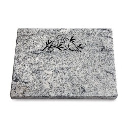 Grabtafel Viskont White Pure Vögel