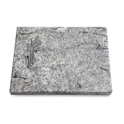 Grabtafel Viskont White Pure Ähren 1 (Alu)