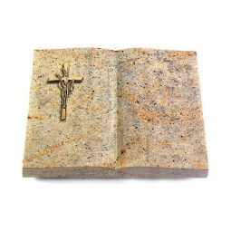 Grabbuch Livre/New Kashmir Kreuz/Ähren (Bronze)