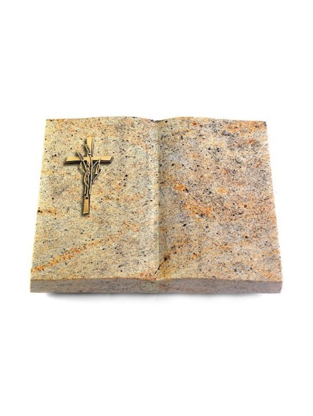 Grabbuch Livre/New Kashmir Kreuz/Ähren (Bronze)