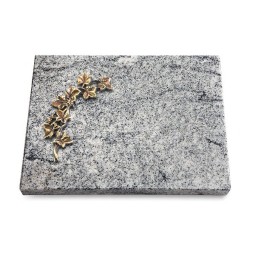 Grabtafel Viskont White Pure Efeu (Bronze)