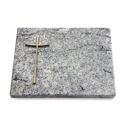 Grabtafel Viskont White Pure Kreuz 2 (Bronze)