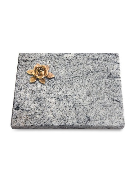 Grabtafel Viskont White Pure Rose 4 (Bronze)