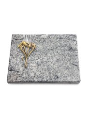 Grabtafel Viskont White Delta Lilie (Bronze)