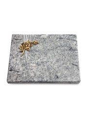 Grabtafel Viskont White Delta Rose 1 (Bronze)