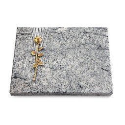 Grabtafel Viskont White Delta Rose 12 (Bronze)