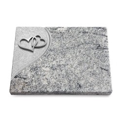 Grabtafel Viskont White Folio Herzen (Alu)