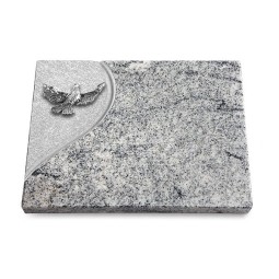 Grabtafel Viskont White Folio Taube (Alu)