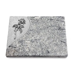 Grabtafel Viskont White Folio Rose 2 (Alu)